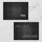 Einfachheit des Coolen Schwarzen Metalls Visitenkarte (Vorne/Hinten)