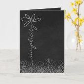 Einfachheit des Textwortes auf der Tafel Karte (Gelbe Blume)