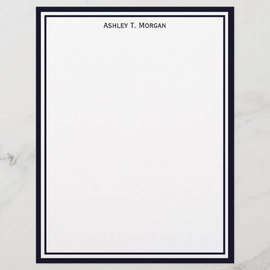 Einfachheit dunkelblau / weiß Personalisiert SV (Vorderseite)