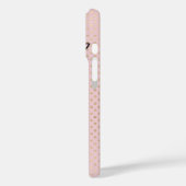 Einfachheit, dunkler Text schimmert Gold Punkte Case-Mate iPhone Hülle (Rückseite / Links)