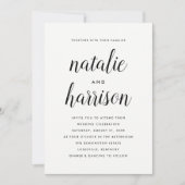 Einfachheit | Einladung zur Hochzeit (Vorderseite)