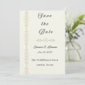 Einfachheit Herz Save-the-Date Einladung (Stehend Vorderseite)