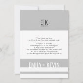 Einfachheit | Hochzeitsstift Foto Dankeschön Karte (Rückseite)