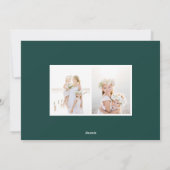 Einfachheit | Holiday Foto Collage Card Feiertagskarte (Rückseite)