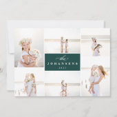 Einfachheit | Holiday Foto Collage Card Feiertagskarte (Vorderseite)