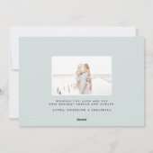 Einfachheit | Holiday Foto Collage Card Feiertagskarte (Rückseite)