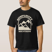 Einfachheit in den Bergen, Wander T-Shirt (Vorderseite)