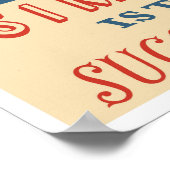 Einfachheit ist der Schlüssel zu einem erfolgreich Poster (Ecke)