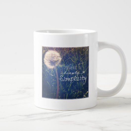 Einfachheit Jumbo-Tasse (Rechts)