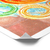 Einfachheit : Kreise, Chakra, Waves, Skizze Poster (Ecke)