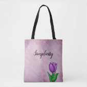 Einfachheit Lila Tulip Tasche (Vorderseite)