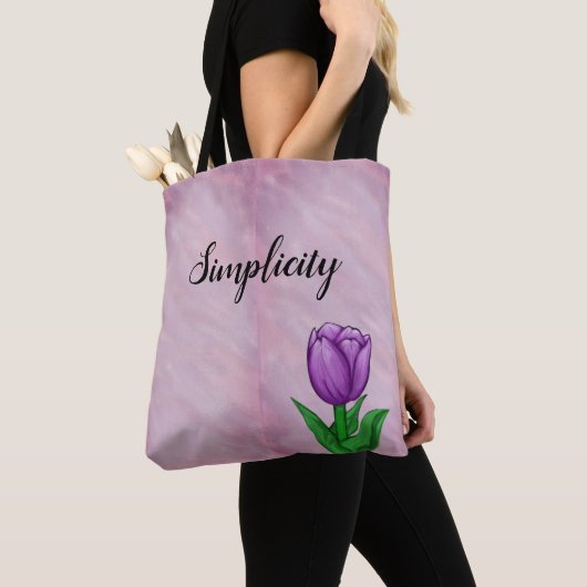 Einfachheit Lila Tulip Tasche (Von Nahem)