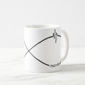 Einfachheit Minimalistische Unendlichkeit Liebe Pa Kaffeetasse (VorderseiteRechts)