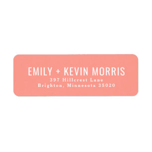 Einfachheit Modern Return Address Label