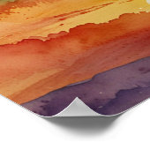 Einfachheit: Moderne Minimalistische Wasserfarbe Poster (Ecke)