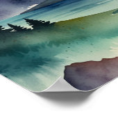 Einfachheit: Moderne Minimalistische Wasserfarbe Poster (Ecke)