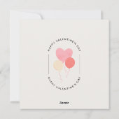 Einfachheit neu definiert: Valentinstag Elegance Feiertagskarte (Rückseite)
