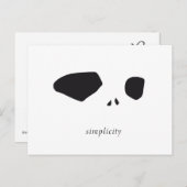 Einfachheit Postkarte (Vorne/Hinten)