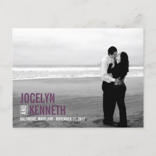 Einfachheit Postkarte - Lila