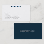 Einfachheit QUADRAT Visitenkarte (Vorne/Hinten)