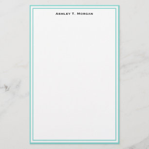 Einfachheit Robin Egg Personalisiert Stationery Briefpapier
