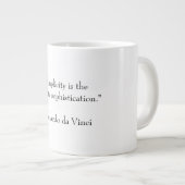 Einfachheit und Kultiviertheit Jumbo-Tasse (Vorderseite Rechts)