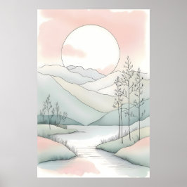 Einfachheit und Minimalistische Pasta Art Poster