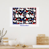 Einfachheit von Farbe und Form Poster (Küche)