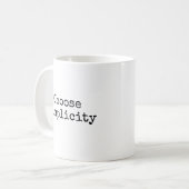 Einfachheit wählen kaffeetasse (Vorderseite Links)