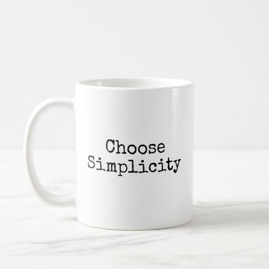 Einfachheit wählen kaffeetasse (Links)