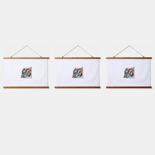 "Einfachheit" Wandteppich Mit Holzrahmen (Dreifach)