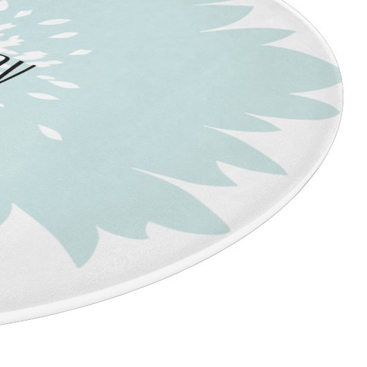 Einfachheits-Blau-Blume Schneidebrett (Ecke)