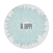 Einfachheits-Blau-Blume Schneidebrett (Vorderseite)