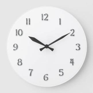 Einfachheits-"Imitat-Zinn-" Ziffern Große Wanduhr