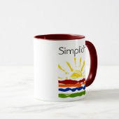 Einfachheits-Tasse Tasse (VorderseiteRechts)