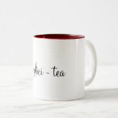 Einfachheits-Tasse Zweifarbige Tasse (VorderseiteRechts)