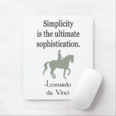 Einfachheits-Zitat mit Dressage-Pferd Mousepad (Mit Mouse)