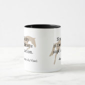 Einfachheits-Zitat mit Pullover-Pferd Tasse (Zentrum)