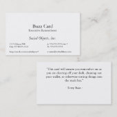 Einfachste Serif-Amerikaner Garamond Schablone Visitenkarte (Vorne/Hinten)