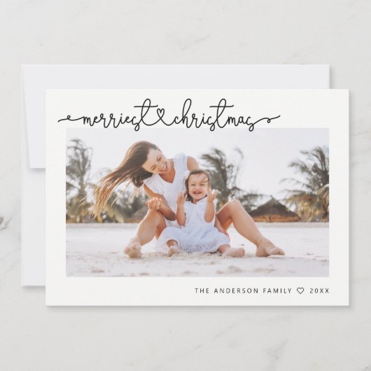 Einfachste Weihnachten Modernes Minimales Script-F (Vorderseite)