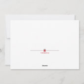 Einfachste Weihnachts-Fotokarte Feiertagskarte (Rückseite)