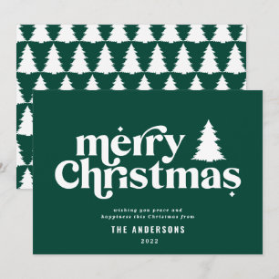 Einfachste Weihnachtsgrafik ohne Foto Feiertagskarte