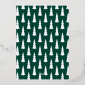 Einfachste Weihnachtsgrafik ohne Foto Folien Feiertagskarte (Rückseite)