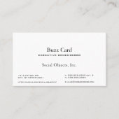 Einfachster Serif-Amerikaner Garamond gotische Visitenkarte (Vorderseite)