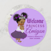 Einfachtagung für die Lila Prinzessin Feiertagskarte (Vorne/Hinten)