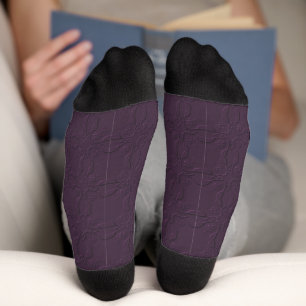 Einfaerbige Crew-Socken mit zusätzlichem Design Socken