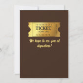 Einfahren in das Party für Vintage Reisen Einladung (Rückseite)