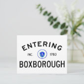 Einfahrt in Boxborough Postkarte (Stehend Vorderseite)