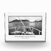 Einfahrt in den Hafen von Kapstadt Fotoblock (Vorderseite)