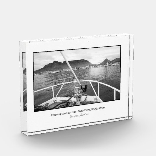 Einfahrt in den Hafen von Kapstadt Fotoblock (Links)